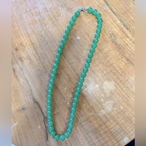 Jade beaded necklace